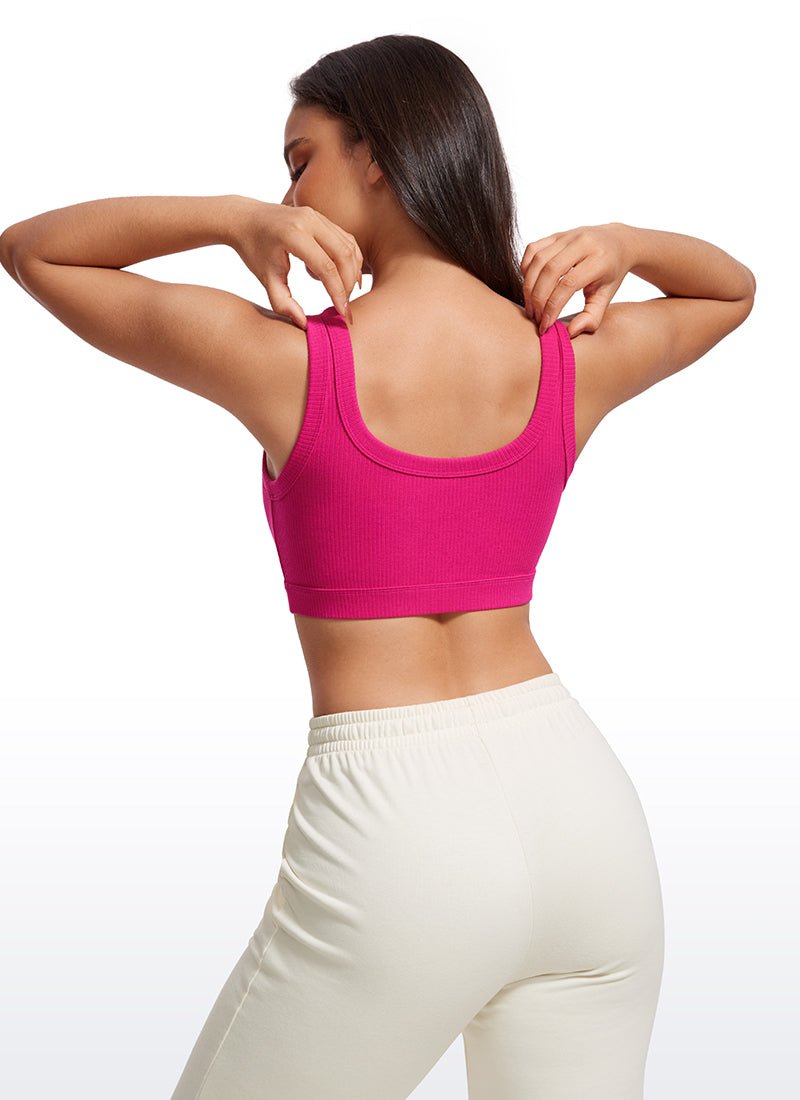 Ribbed U Back Sports Bra - Image 2