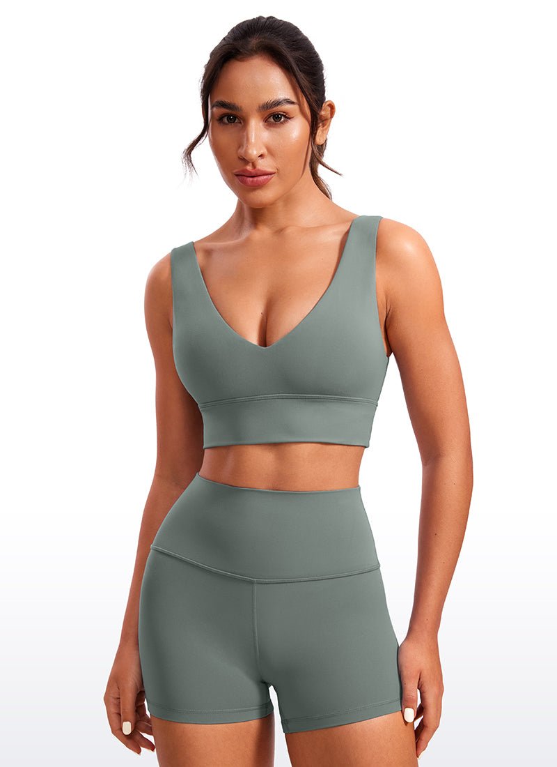 Butterluxe Deep V Neck Longline Sports Bra - Image 11