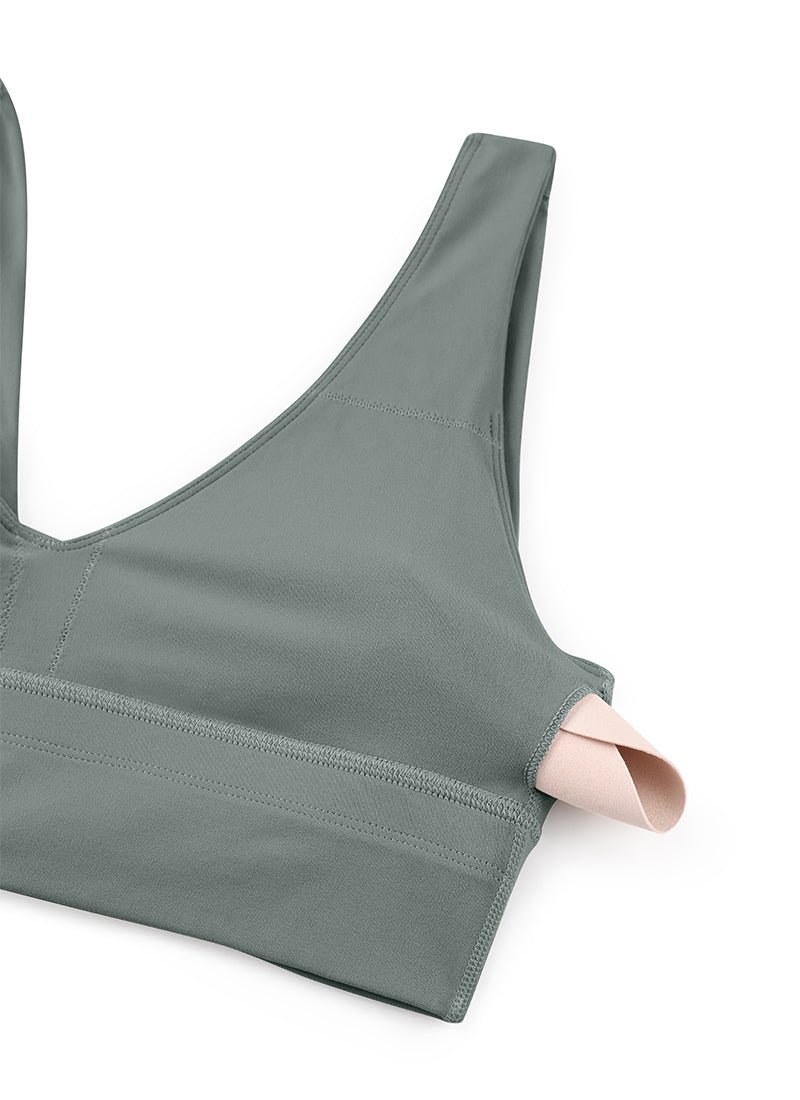 Butterluxe Deep V Neck Longline Sports Bra - Image 15