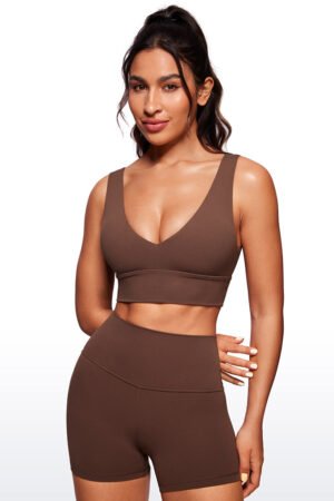 Butterluxe Deep V Neck Longline Sports Bra